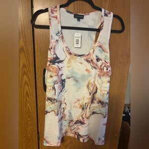 Multicolor Marble Tank Top